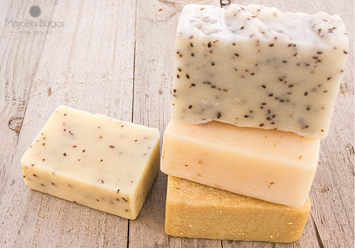 jabones con semillas